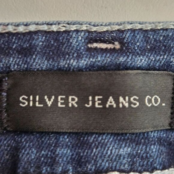 Silver Jeans Co. Britt Skinny Dark Wash Jeans Size 30 - Picture 11 of 13